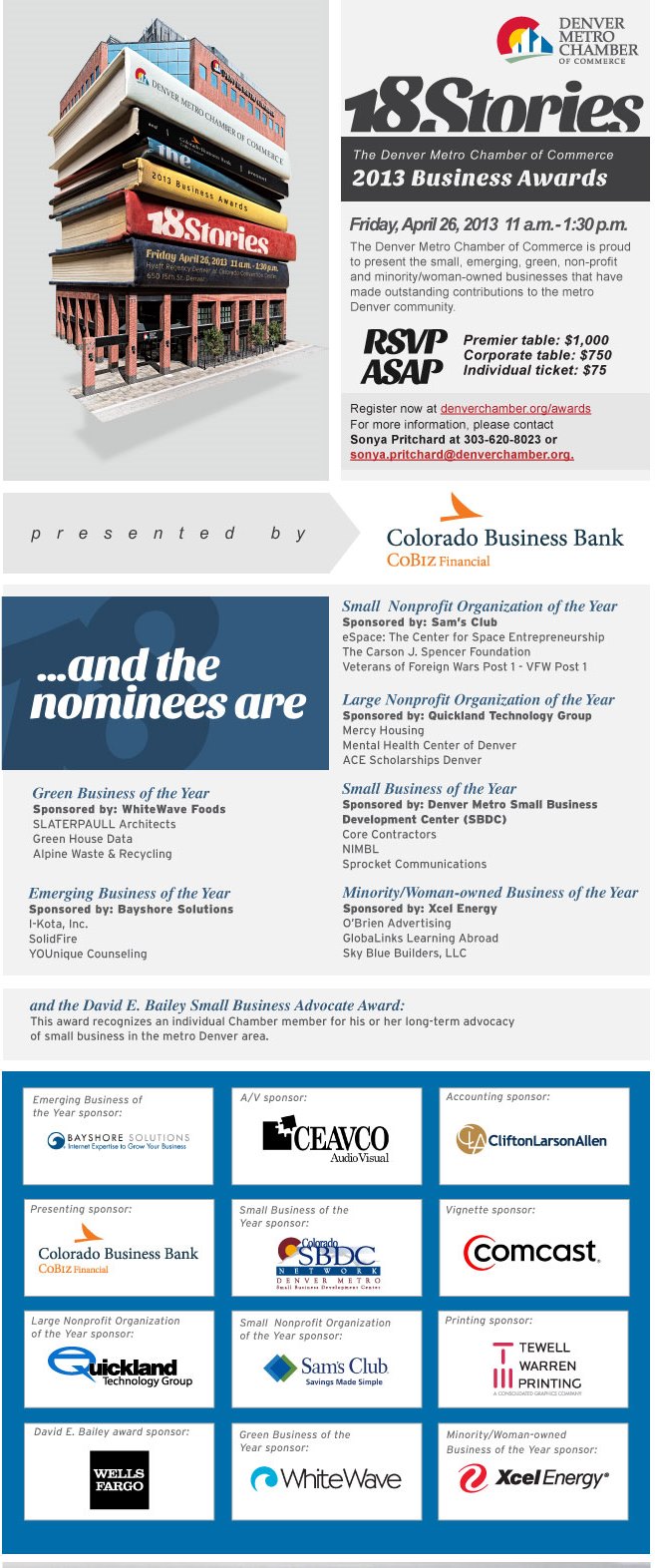 2013 Business                                                     Awards invitation