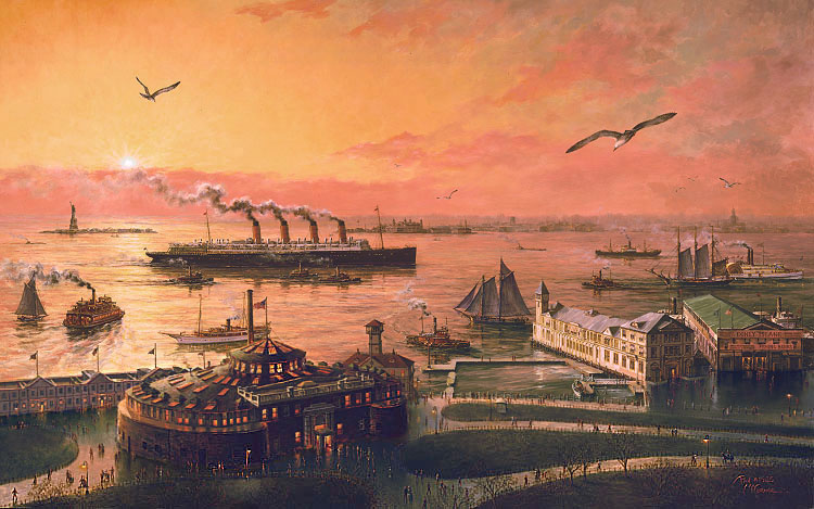 Old New York Harbor - The Gateway to the New World