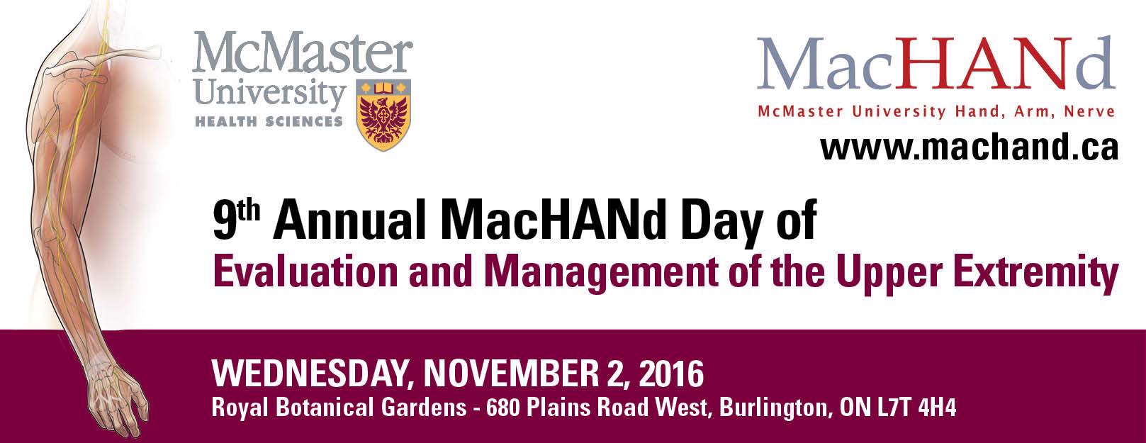 9th Annual MacHANd Day of Evaluation and Management of the Upper Extremity