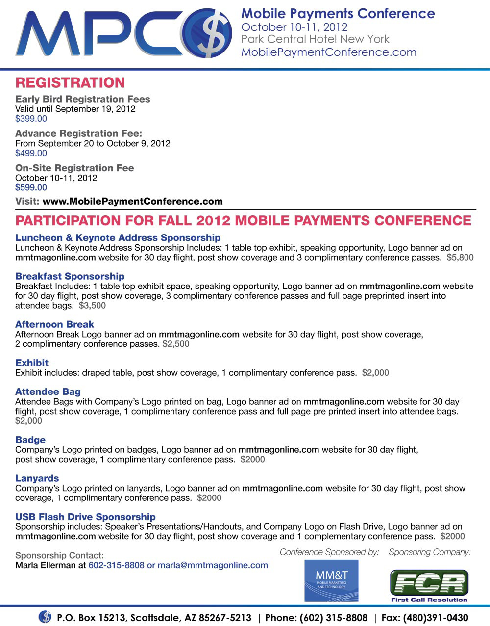 Mobile Payment Conference Fall 2012 NYC