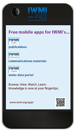 Download the mobile apps from IWMI's web page