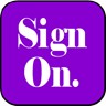 Sign on button