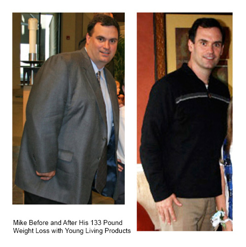 Mike lost 133 pounds with Young Living products
