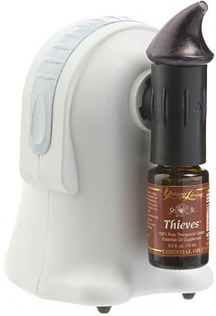 Therapro diffuser distributes Thieves' germ-killing power throughout your home, office, and school