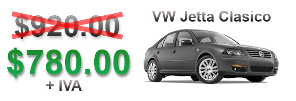VW Jetta Clasico a solo $780.00 MXN + IVA