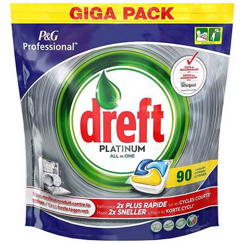 DREFT Platinum dishwashing tabs