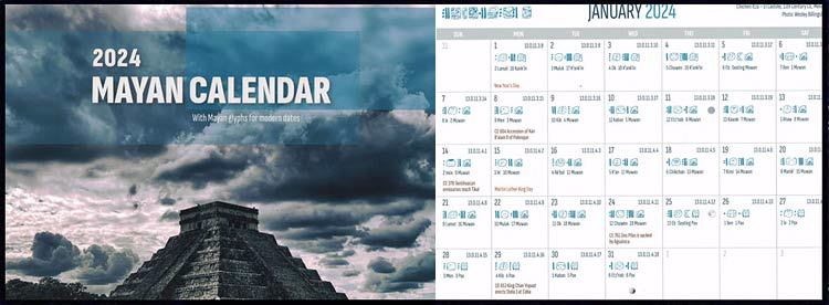 2024 Mayan Wall Calendars