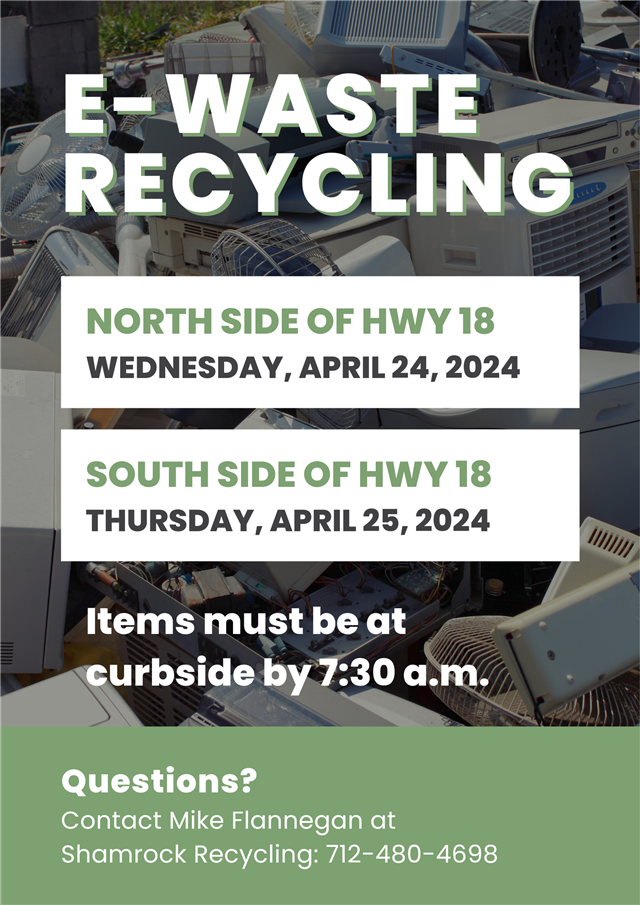 E-Waste recycling flyer