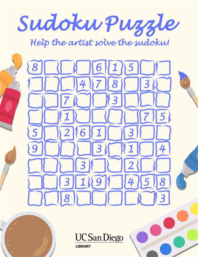 Download painter-themed sudoku puzzle.