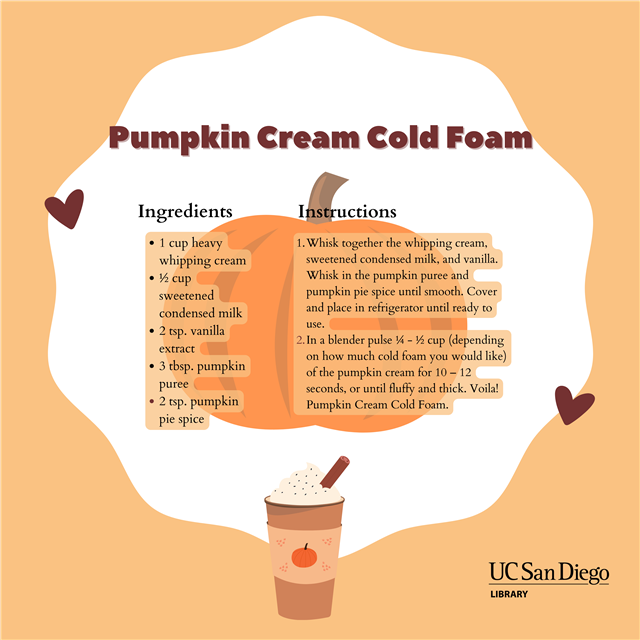 Link to Pumpkin Cream Cold Foam recipe; recipe written below