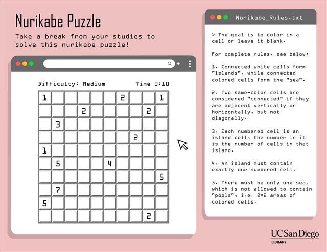 Link to download Nurikabe puzzle.