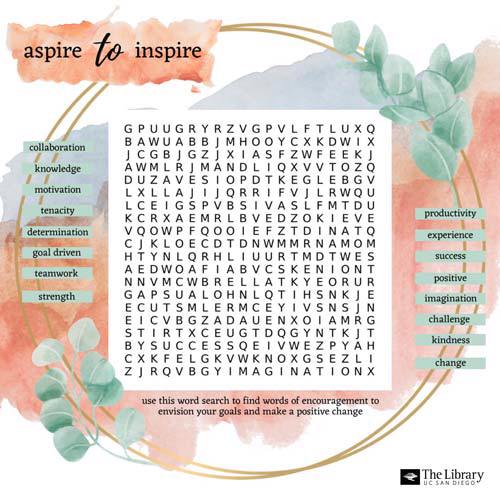 Link to download Aspire to Inspire word search.