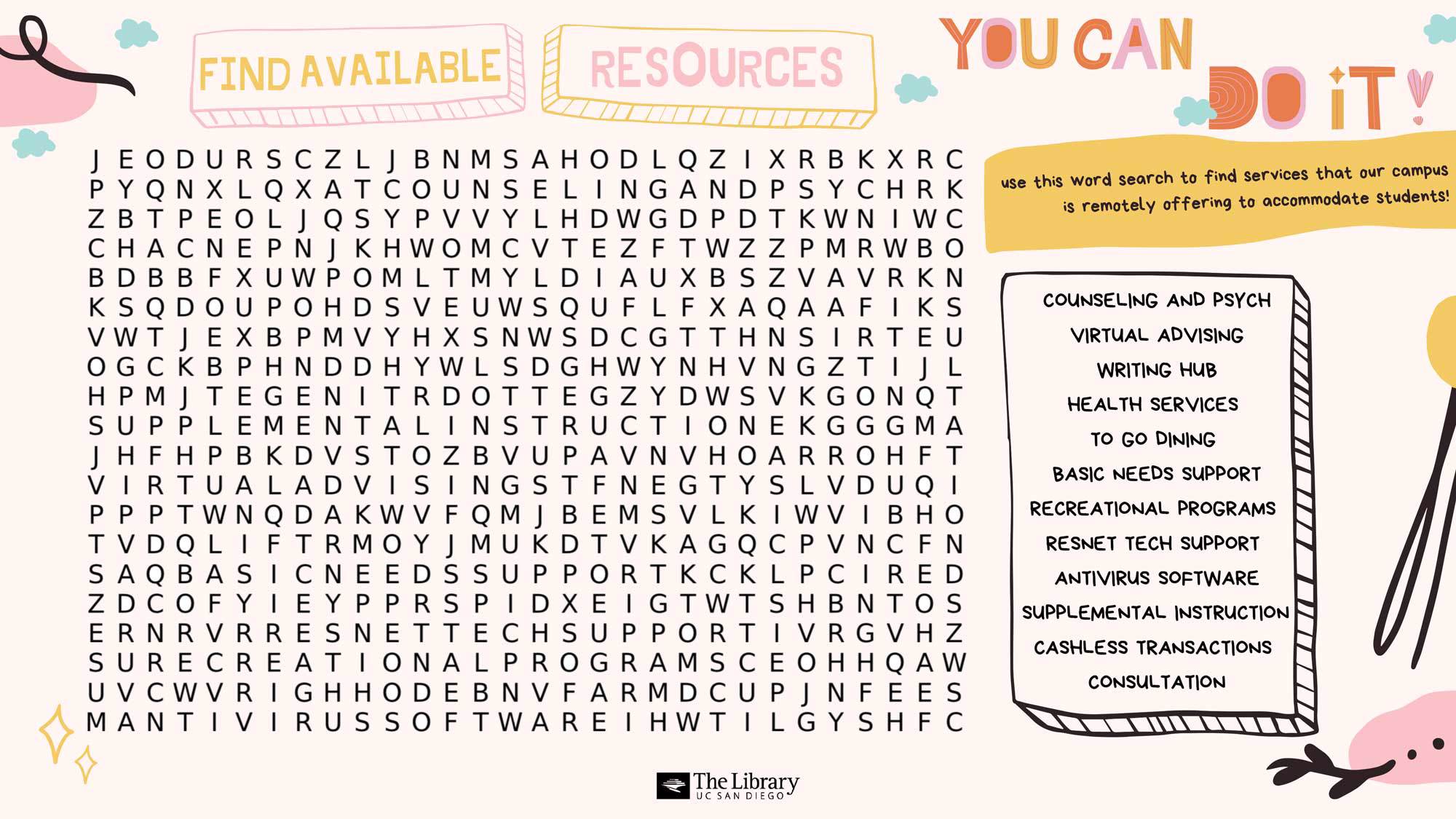 Link to download Available Resources word search.
