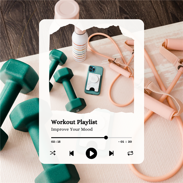 A work out playlist.