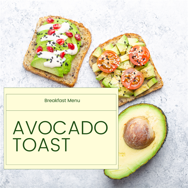 An avocado toast recipe.