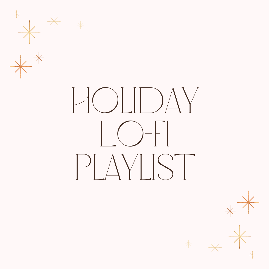 A graphic for a holiday lo-fi playlist from Spotify.