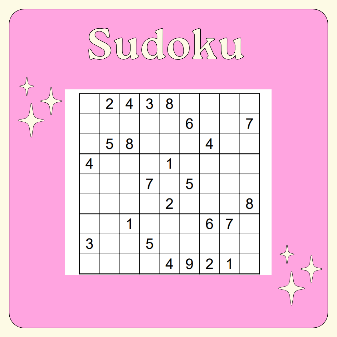 A graphic of a sudoku puzzle.