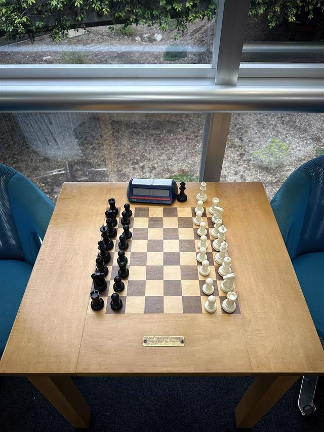 A photo of a chess board.
