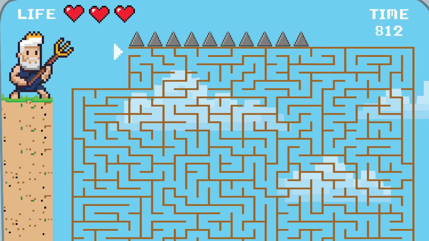 A maze puzzle.