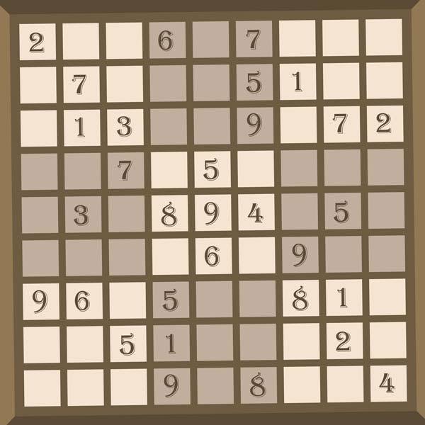 A graphic of a sudoku puzzle.