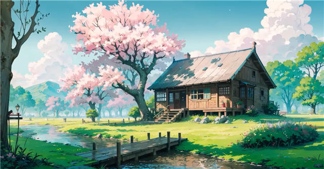 A a graphic of a lofi spring playlist.