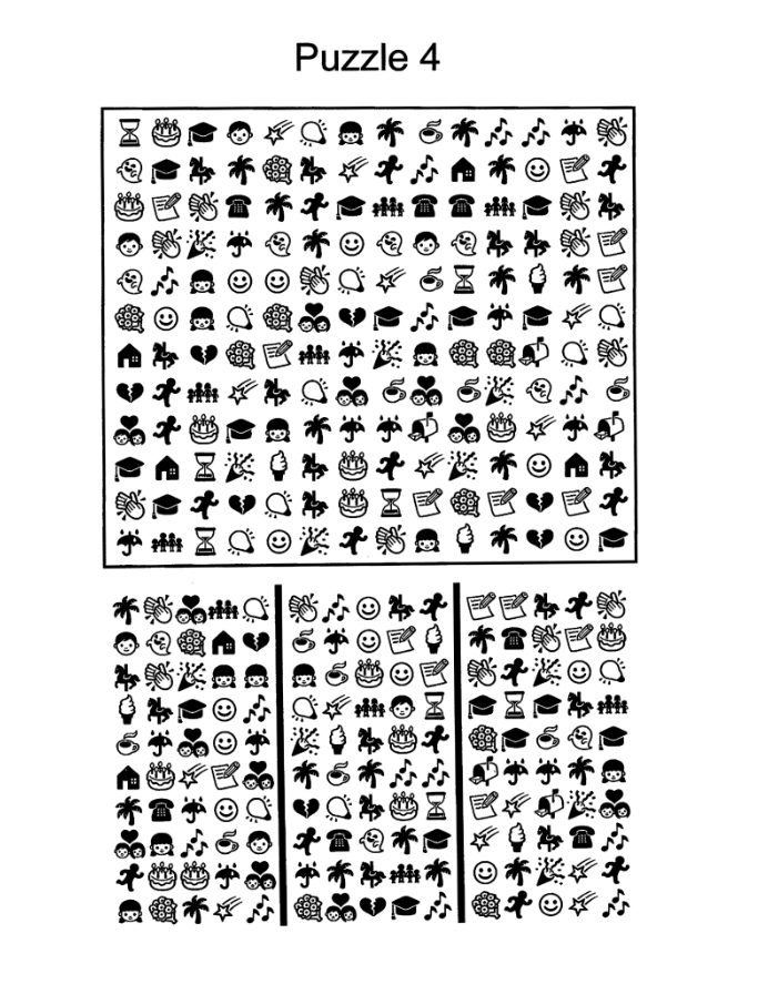 Emoji search puzzle