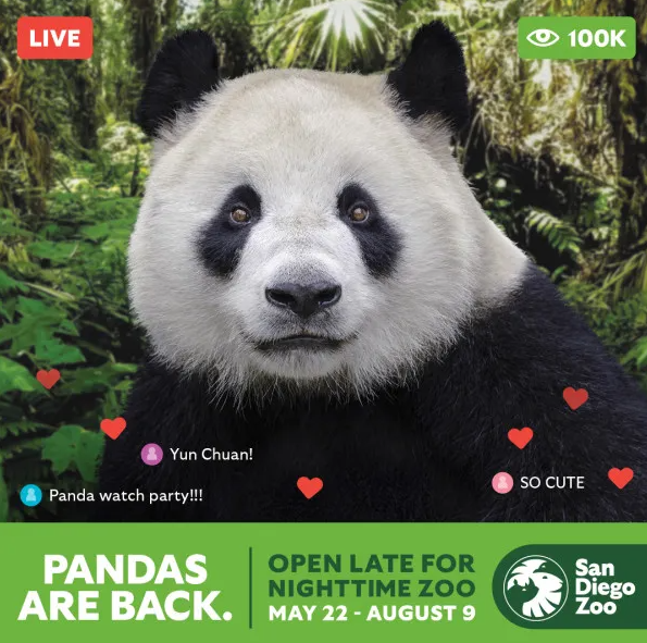 an image detailing a San Diego zoo event 