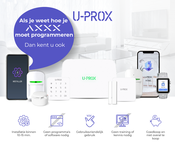 U-PROX is het nieuwe, uiterst eenvoudig te configureren anti-inbraak product
