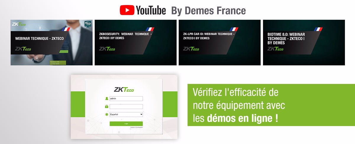 Les webinaires ZKTeco maintenant disponibles sur notre chaîne YouTube !
