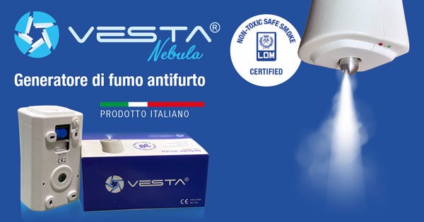 Nuovo generatore di fumo antifurto Nebula VESTA