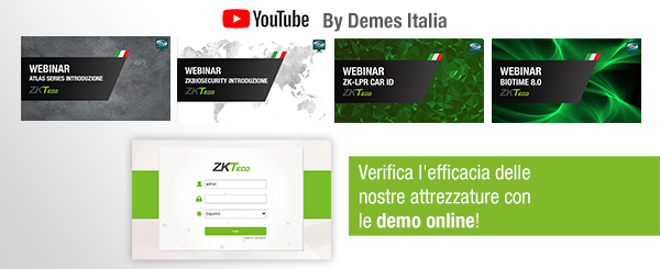 I webinar ZKTeco sono ora disponibili sul nostro canale YouTube!