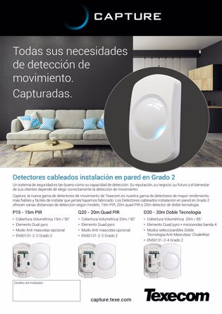 DETECTORES DE PARED CAPTURE