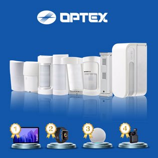 ¡Ahora sorteamos 4 regalos por compras de +400€ sin IVA en todos los sensores de exterior OPTEX!