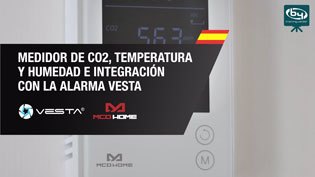 Medidor de CO2, Temperatura y Humedad de MCO HOME e Integración con la Alarma VESTA