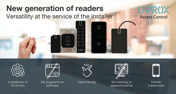 U-PROX Access control: all-in-one readers super easy to configure