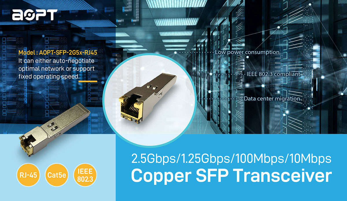 Pro AV_2.5Gbps Copper SFP Transceiver_ACON OPTICS