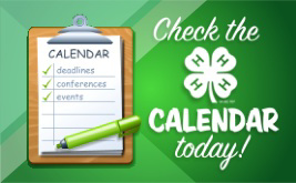 Check the 4-H Calendar today graphic