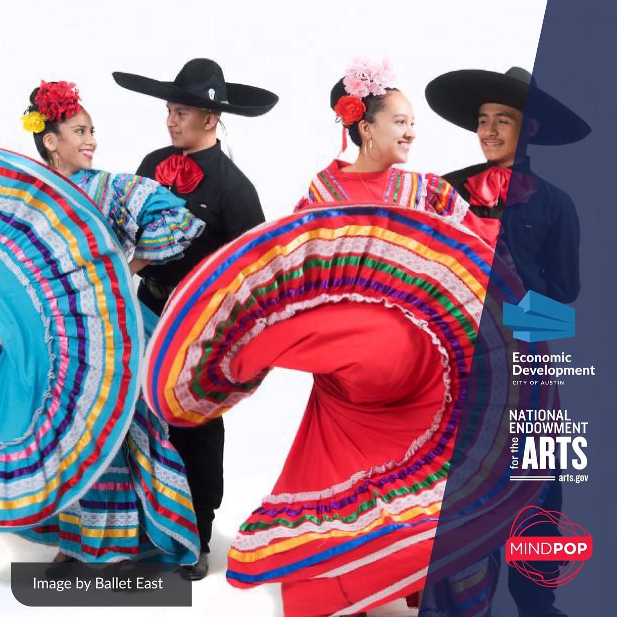 On an orange background, the logo reads 'Austin Vida September Cultura Guide' [the 'i' in Vida is a butterfly]