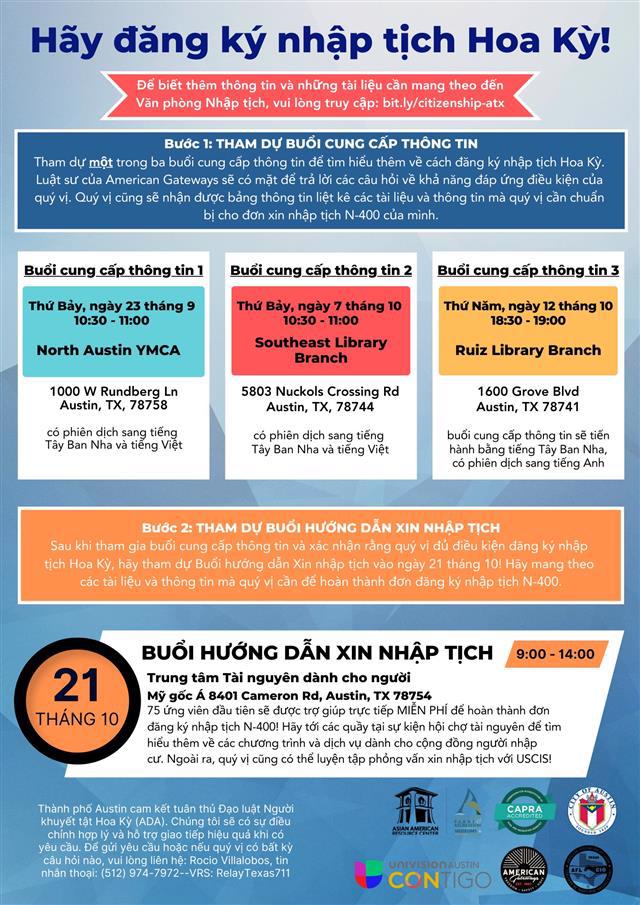 Citizenship flyer in Vietnamese