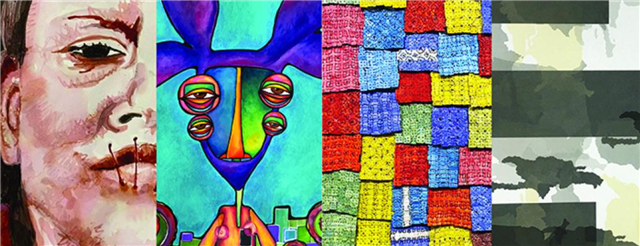 Photograph of a mural titled “The Sisterhood of Two Hearts” displayed on the exterior wall of Mexic-Arte Museum. The artwork features vibrant, colorful depictions of cultural unity between Austin, Texas, and Saltillo, Mexico. Artists: Ana Sofia and Chous. Photo by Lori Renteria. Text overlay says “The Creative Reset” with a City of Austin seal.