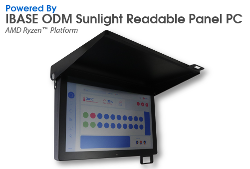 IBASE ODM sunlight readable outdoor panel PC