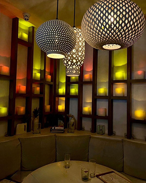 洗練された店内