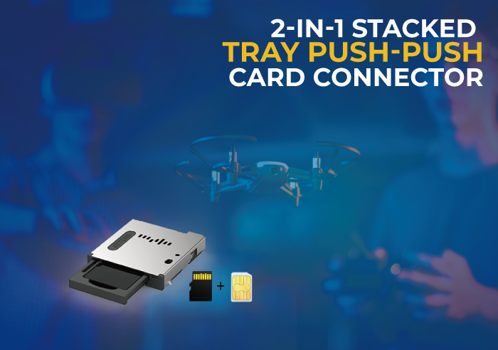 New 2-in-1 Stacked Card Connector for Enhanced Space-Saving and Versatility
