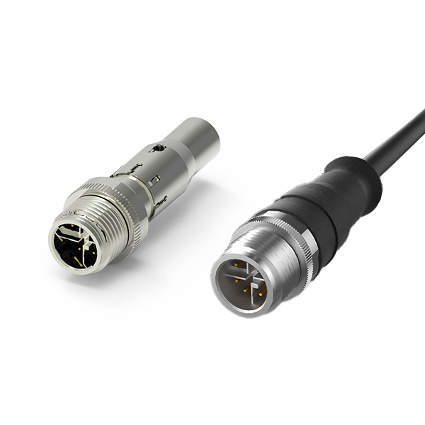 M12 X-code connectors and cables