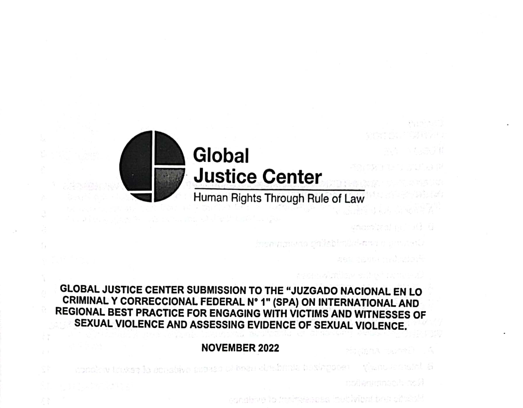 GJC submission to the Argentinian Judiciary
