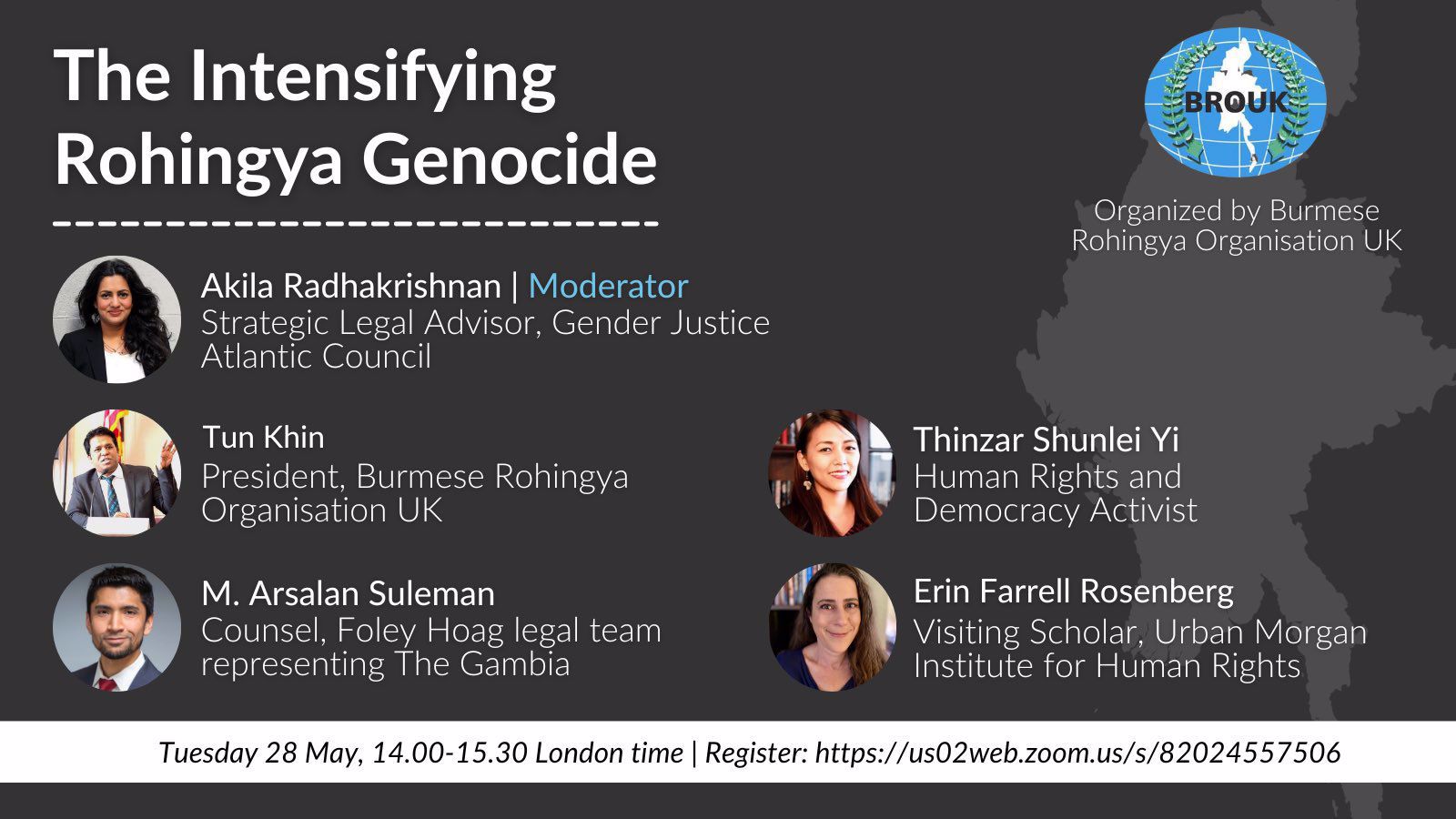 The Intensifying Rohingya Genocide - BROUK Webinar