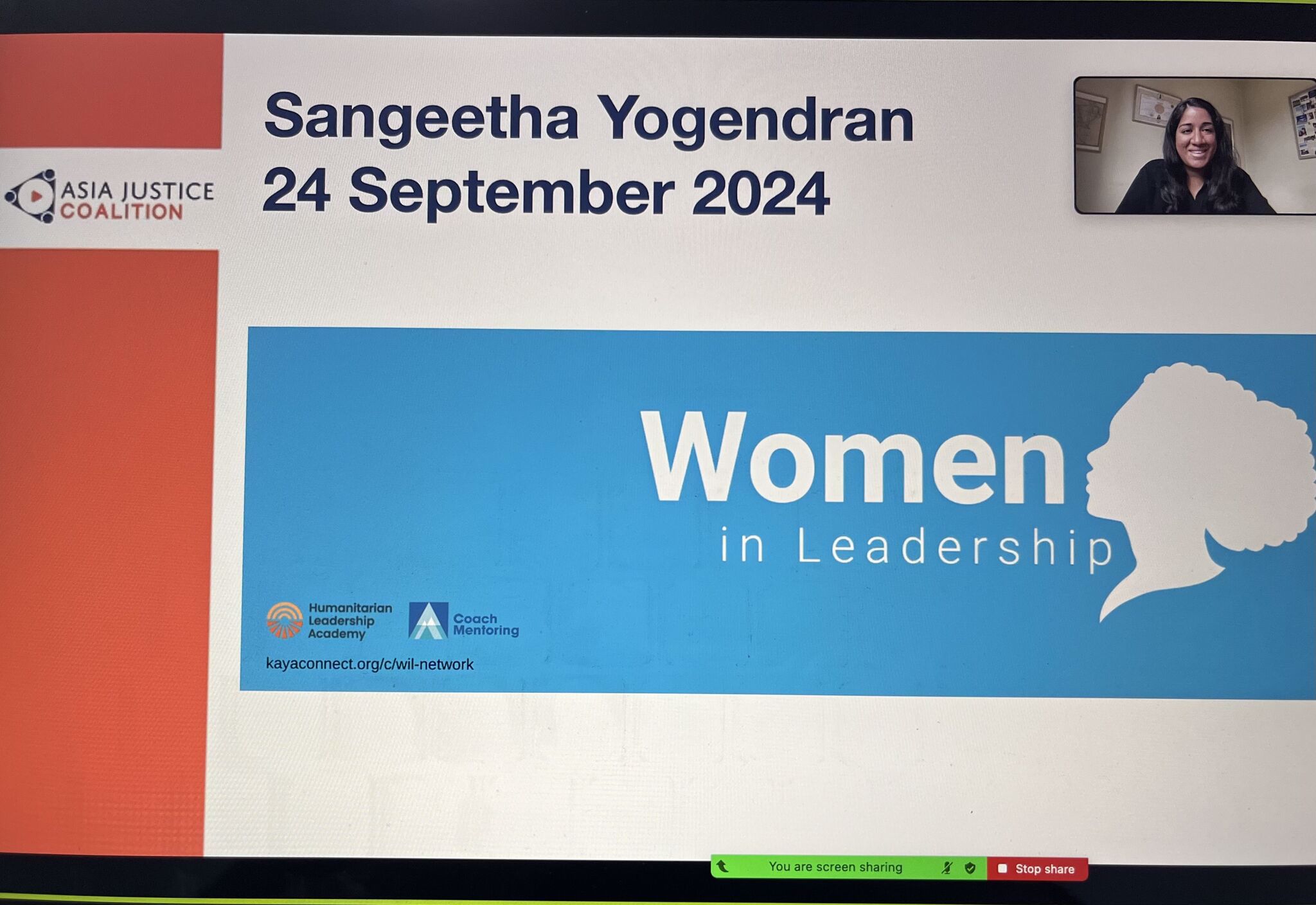 Sangeetha Yogendran WIJA Presentation