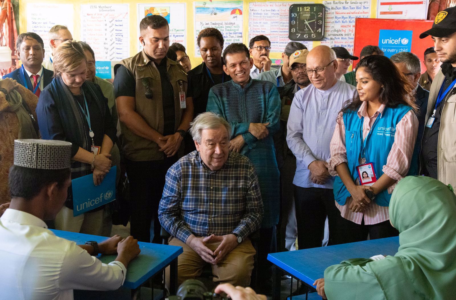 UN SG in Cox's Bazaar, Bangladesh