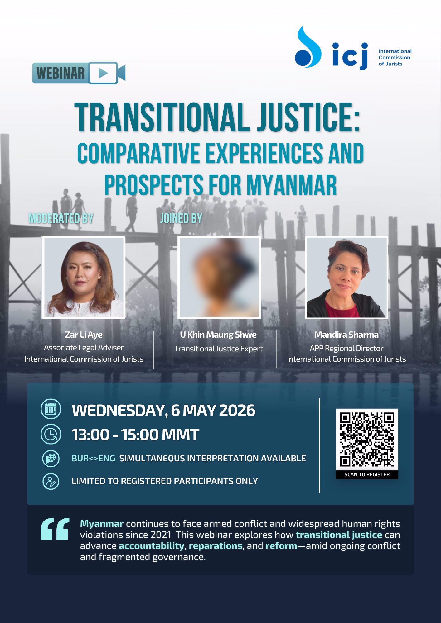 ICJ Webinar on Transitional Justice