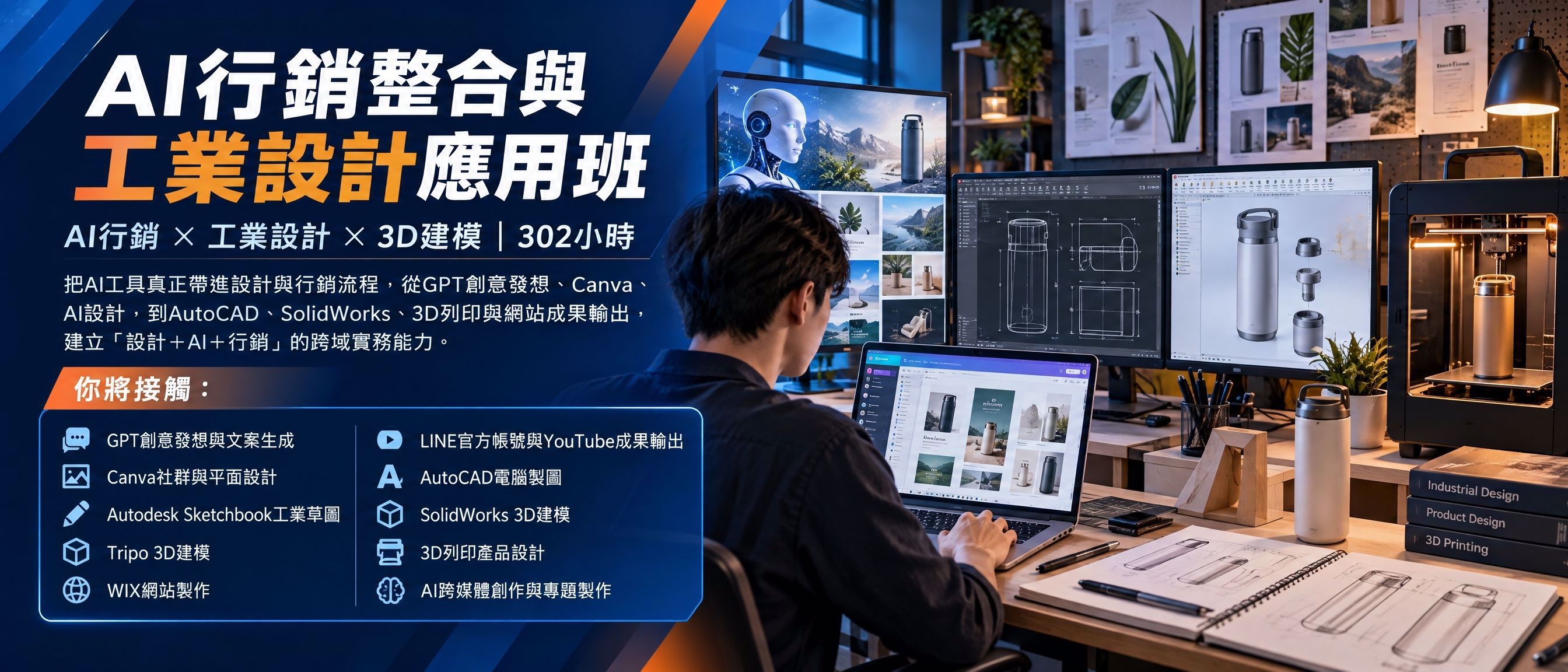 AI行銷整合與工業設計應用班 302H